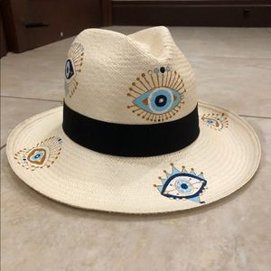 Qilin Straw Evil Eye Beach Hat
